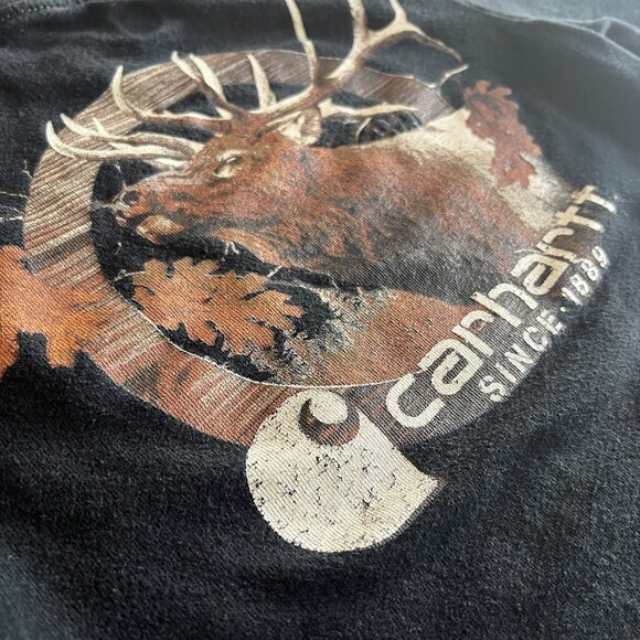 Carhartt buck long-sleeve pocket tee 4 - Picture 7 of 7